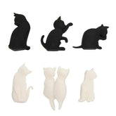 6pcs / Set Cat Drinks Wine Glass Marker Recognizer Tea Bag Hanging